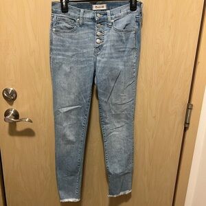 Madewell crop skinny jeans